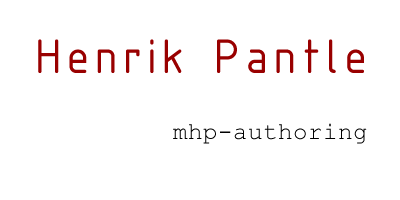 Henrik Pantle, MHP Authoring